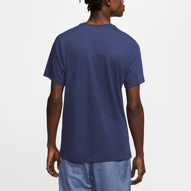 Camiseta Nike Masculina Sportswear Large Logo Azul Marinho - GLAMI