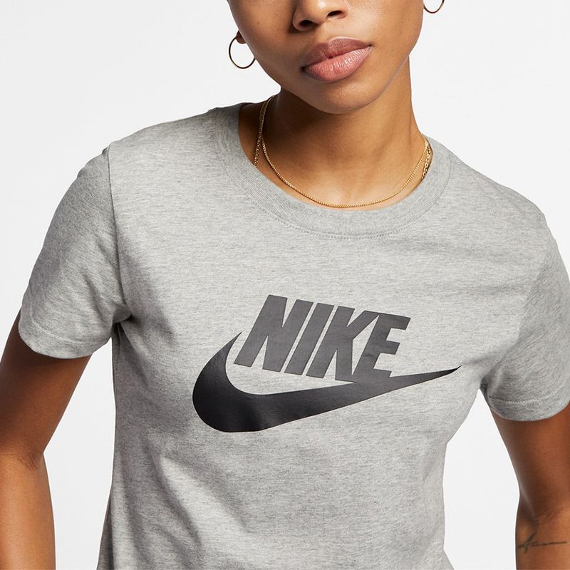 Camiseta nike sale feminina cinza