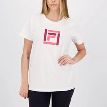 Camiseta Fila Box Color Feminina Branca